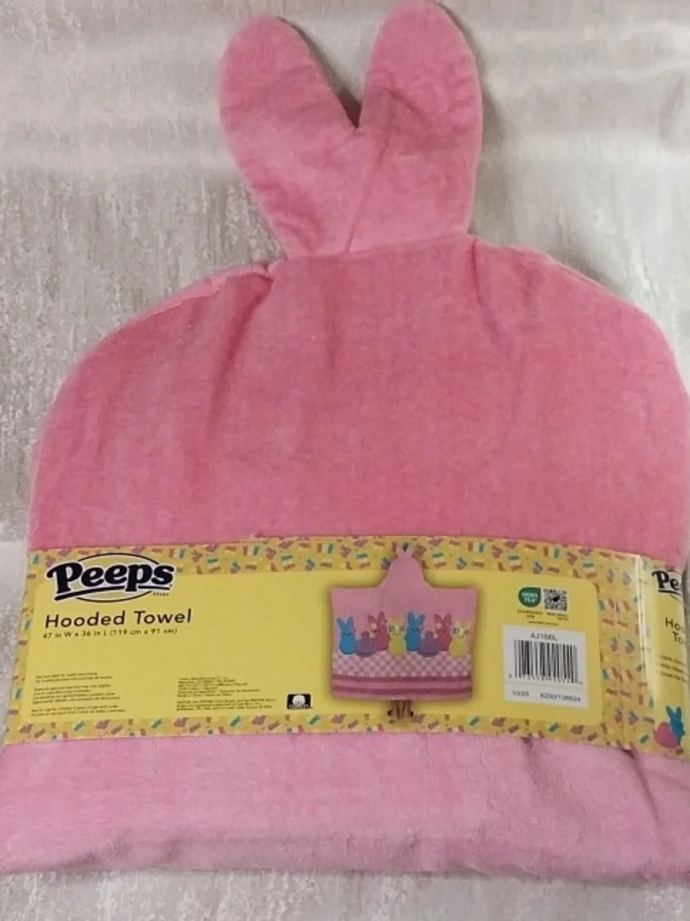 Peeps Pink Bunny Hooded Towel for Kids